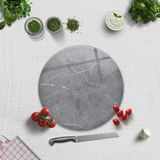 Decorita Cam Kesme Tahtası - Cam Kesme Tablası | Gri Mermer Görünümlü - 32 cm