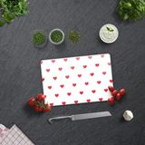 Decorita Cam Kesme Tahtası - Cam Kesme Tablası | Kalp Desenli | 20CM x 30CM - 20 x 30 cm