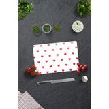 Decorita Cam Kesme Tahtası - Cam Kesme Tablası | Kalp Desenli | 20cm x 30cm