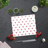 Decorita Cam Kesme Tahtası - Cam Kesme Tablası | Kalp Desenli | 29CM x 34CM - 29 x 34 cm