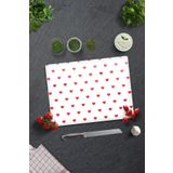 Decorita Cam Kesme Tahtası - Cam Kesme Tablası | Kalp Desenli | 30cm x 40cm