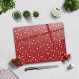 Decorita Cam Kesme Tahtası - Cam Kesme Tablası | Kalpli Sarmaşık | - 30 x 40 cm