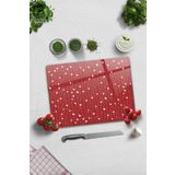 Decorita Cam Kesme Tahtası - Cam Kesme Tablası | Kalpli Sarmaşık | 30cm x 40cm