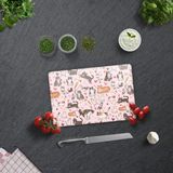 Decorita Cam Kesme Tahtası - Cam Kesme Tablası | Kedi Desenli | 20CM x 30CM - 20 x 30 cm