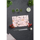 Decorita Cam Kesme Tahtası - Cam Kesme Tablası | Kedi Desenli | 20cm x 30cm