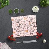 Decorita Cam Kesme Tahtası - Cam Kesme Tablası | Kedi Desenli | 29CM x 34CM - 29 x 34 cm