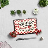 Decorita Cam Kesme Tahtası - Cam Kesme Tablası | Kitchen Heart | - 20 x 30 cm