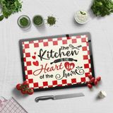 Decorita Cam Kesme Tahtası - Cam Kesme Tablası | Kitchen Heart | - 30 x 40 cm