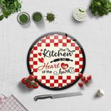 Decorita Cam Kesme Tahtası - Cam Kesme Tablası | Kitchen Heart | - 32 cm
