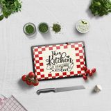 Decorita Cam Kesme Tahtası - Cam Kesme Tablası | Kitchen Love | - 20 x 30 cm