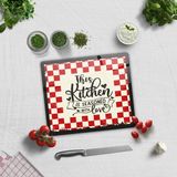 Decorita Cam Kesme Tahtası - Cam Kesme Tablası | Kitchen Love | - 29 x 34 cm