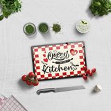 Decorita Cam Kesme Tahtası - Cam Kesme Tablası | Kitchen Queen | - 20 x 30 cm