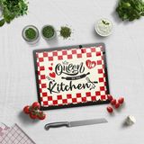 Decorita Cam Kesme Tahtası - Cam Kesme Tablası | Kitchen Queen | - 29 x 34 cm