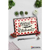 Decorita Cam Kesme Tahtası - Cam Kesme Tablası | Kitchen Queen | 30cm X 40cm