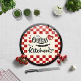 Decorita Cam Kesme Tahtası - Cam Kesme Tablası | Kitchen Queen | - 32 cm