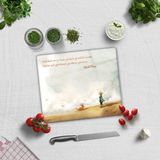 Decorita Cam Kesme Tahtası - Cam Kesme Tablası | Küçük Prens - Kalp Gözü | 29cm X 34cm - 29 x 34 cm