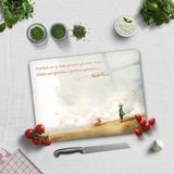 Decorita Cam Kesme Tahtası - Cam Kesme Tablası | Küçük Prens - Kalp Gözü | 30cm X 40cm - 30 x 40 cm