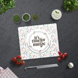 Decorita Cam Kesme Tahtası - Cam Kesme Tablası | Music Time | 29CM x 34CM - 29 x 34 cm