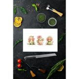 Decorita Cam Kesme Tahtası - Cam Kesme Tablası | Neşeli Kaktüsler | 20cm x 30cm