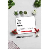 Decorita Cam Kesme Tahtası - Cam Kesme Tablası | Öğretmen | 29cm x 34cm