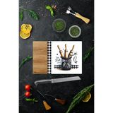 Decorita Cam Kesme Tahtası - Cam Kesme Tablası | Pötikare - Rustic Roll Temalı Ahşap Desenli | 20cm x 30cm