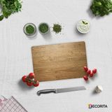 Decorita Cam Kesme Tahtası Cam Kesme Tablası Retro Ahşap Görünümlü 20 x 30 CM