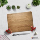 Decorita Cam Kesme Tahtası Cam Kesme Tablası Retro Ahşap Görünümlü 30 x 40 CM