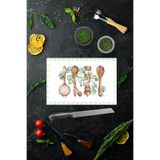 Decorita Cam Kesme Tahtası - Cam Kesme Tablası | Soft Kitchen | 20cm x 30cm