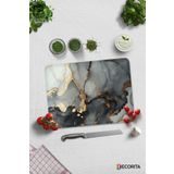 DECORITA Cam Kesme Tahtası - Cam Kesme Tablası | Stark Mermer Görünümlü (30cm x 40cm)