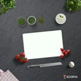 Decorıta Cam Kesme Tahtası| Düz Renk-Beyaz