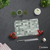 Decorıta Cam Kesme Tahtası| Karakalem Desen