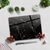 Decorita Cam Kesme Tahtası | Siyah Mermer Görünümlü | 30cm x 40cm