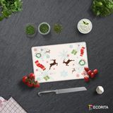 Decorıta Cam Kesme Tahtası| Yılbaşı Temalı