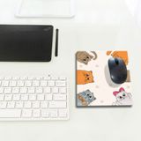 Decorita Cam Mouse Pad | Cam Masa Matı | Cat Mascot | Small | 18CM x 22CM