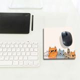 Decorita Cam Mouse Pad | Cam Masa Matı | Cool Cats | Small | 18CM x 22CM