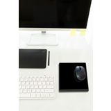 Decorita Cam Mouse Pad | Cam Masa Matı | Düz Renk - Siyah | Small | 18CM x 22CM