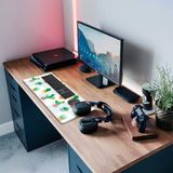 Decorita Cam Mouse Pad | Cam Masa Matı | Kaktüs Tasarım | Large | 40CM x 80CM