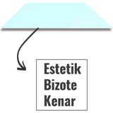 Decorita Cam Mouse Pad | Cam Masa Matı | Satina Cam | Small | 18CM x 22CM