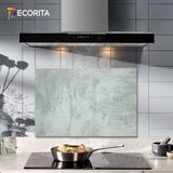 Decorıta Cam Ocak Arkası Koruyucu| Gri Duvar