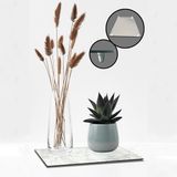 Decorita Cam Saksı Altlığı | Taş Görünümlü | - 29 x 34 cm