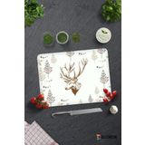 Decorita Cervus Deer | Cam Kesme Tahtası - Cam Kesme Tablası | 30cm x 40cm