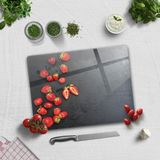 Decorita Çilek Desen | Cam Kesme Tahtası - Cam Kesme Tablası | 30cm x 40cm - 30 x 40 cm