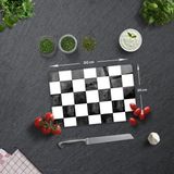 Decorita Damalı Desen | Cam Kesme Tahtası - Cam Kesme Tablası | - 20 x 30 cm