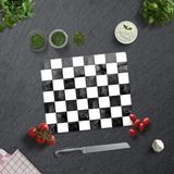 Decorita Damalı Desen | Cam Kesme Tahtası - Cam Kesme Tablası | - 29 x 34 cm
