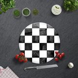 Decorita Damalı Desen | Cam Kesme Tahtası - Cam Kesme Tablası | - 32 cm