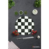 Decorita Damalı Desen | Cam Kesme Tahtası - Cam Kesme Tablası | Çap32cm