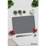 Decorita Düz Renk - Gri | Cam Kesme Tahtası - Cam Kesme Tablası | 30cm X 40cm