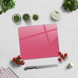 DECORITA Düz Renk - Neon Pembe | Cam Kesme Tahtası (29cm x 34cm)