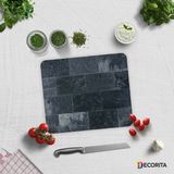 Decorita Eskitme İndigo Taş | Cam Kesme Tahtası - Cam Kesme Tablası | 20cm x 30cm - 29 x 34 cm
