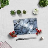 DECORITA Gece Desen | Cam Kesme Tahtası (20cm x 30cm)
